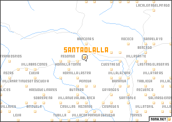 map of Santa Olalla