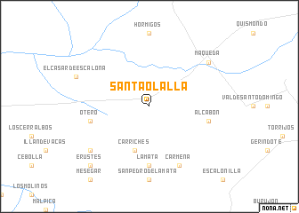 map of Santa Olalla