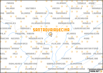 map of Santa Ovaia de Cima