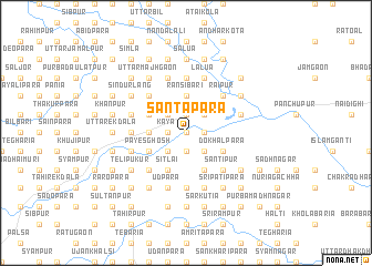 map of Sāntapāra