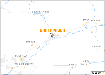 map of Santa Paula