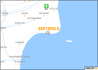 map of Santa Pola