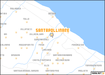 map of SantʼApollinare