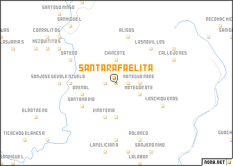 map of Santa Rafaelita