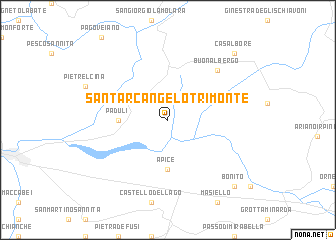 map of SantʼArcangelo Trimonte