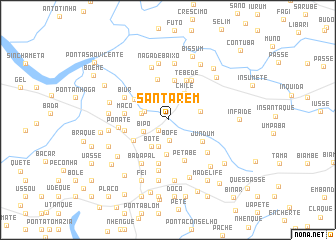 map of Santarém