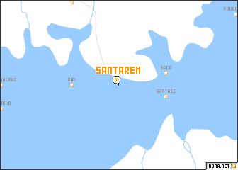 map of Santarém