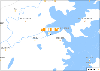 map of Santarém