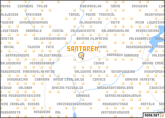 map of Santarém