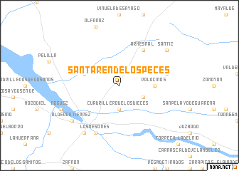 map of Santarén de los Peces