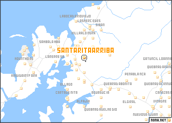 map of Santa Rita Arriba