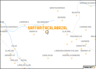 map of Santa Rita Calabazal