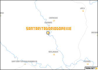 map of Santa Rita do Rio do Peixe