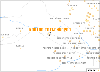 map of Santa Rita Tlahuapan