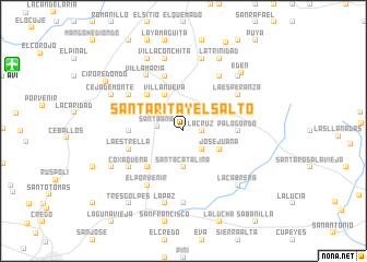 map of Santa Rita y El Salto