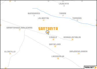 map of Santa Rita