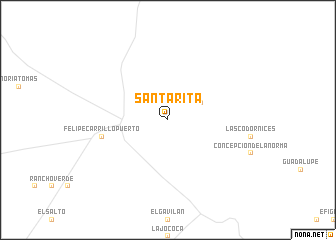 map of Santa Rita