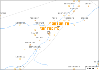 map of Santa Rita