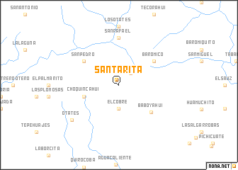 map of Santa Rita