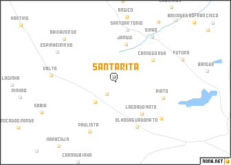 map of Santa Rita