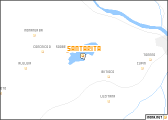 map of Santa Rita