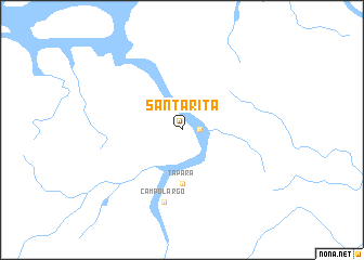 map of Santa Rita