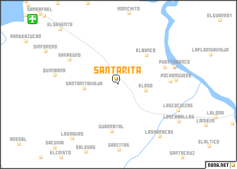 map of Santa Rita