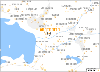 map of Santa Rita