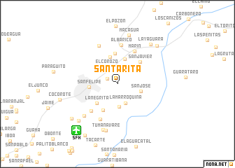 map of Santa Rita