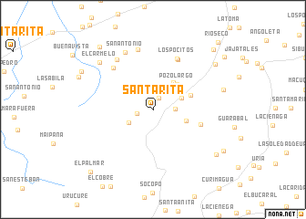 map of Santa Rita