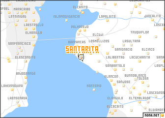 map of Santa Rita