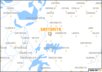 map of Santa Rita