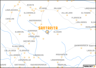 map of Santa Rita