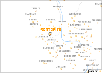 map of Santa Rita