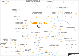 map of Santa Rita