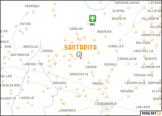 map of Santa Rita