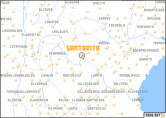 map of Santa Rita