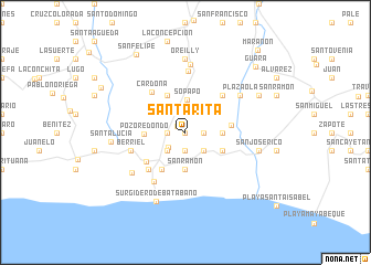 map of Santa Rita