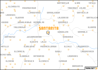 Santa Rita (Nicaragua) map - nona.net