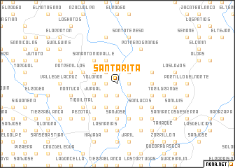 map of Santa Rita