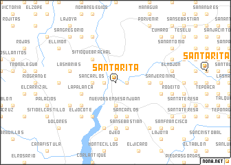 map of Santa Rita