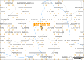 map of Santa Rita