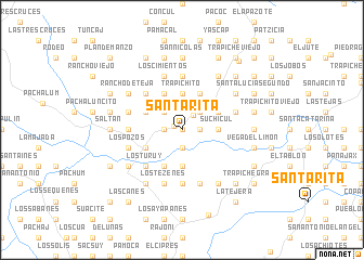 map of Santa Rita