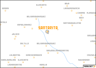 map of Santa Rita