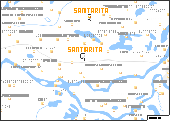 map of Santa Rita