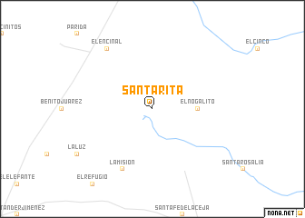 map of Santa Rita