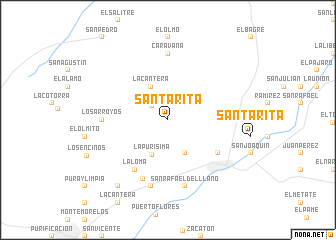 map of Santa Rita