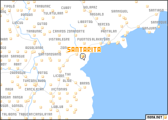 Santa Rita (Philippines) map - nona.net