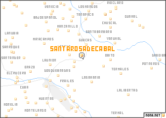 map of Santa Rosa de Cabal