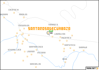 map of Santa Rosa de Cumbaza